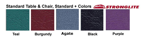 Stronglite Standard and Standard Plus Color Swatch