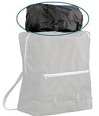 body cushion adjuster clip on tote