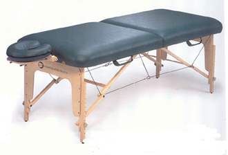 Living Earth Crafts premier Horizon portable massage table with Reiki endplates