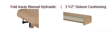 The Napa Multi-purpose manual hydraulic spa treatment table