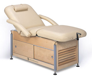 Lliving Earth Crafts Napa Manua Lift Salon Spa Table with Cabinet