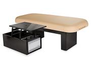 Living Earth Crafts Signature Flat Top Spa Massage Table with Trolley