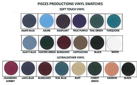 Pisces Productions New Soft Touch &amp; Ultraleather Color Vinyl Swatches