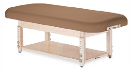Earthlite Sonoma Flat with Shelf Stationary Massage Reiki Table