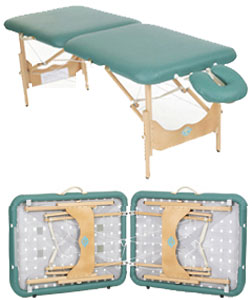 Pisces Productions New Wave Hardwood Lightweight Wood Frame Massage Reiki Table